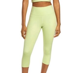 Girlfriend Collective Green Butterfly High Waist Capri Leggings Size XL